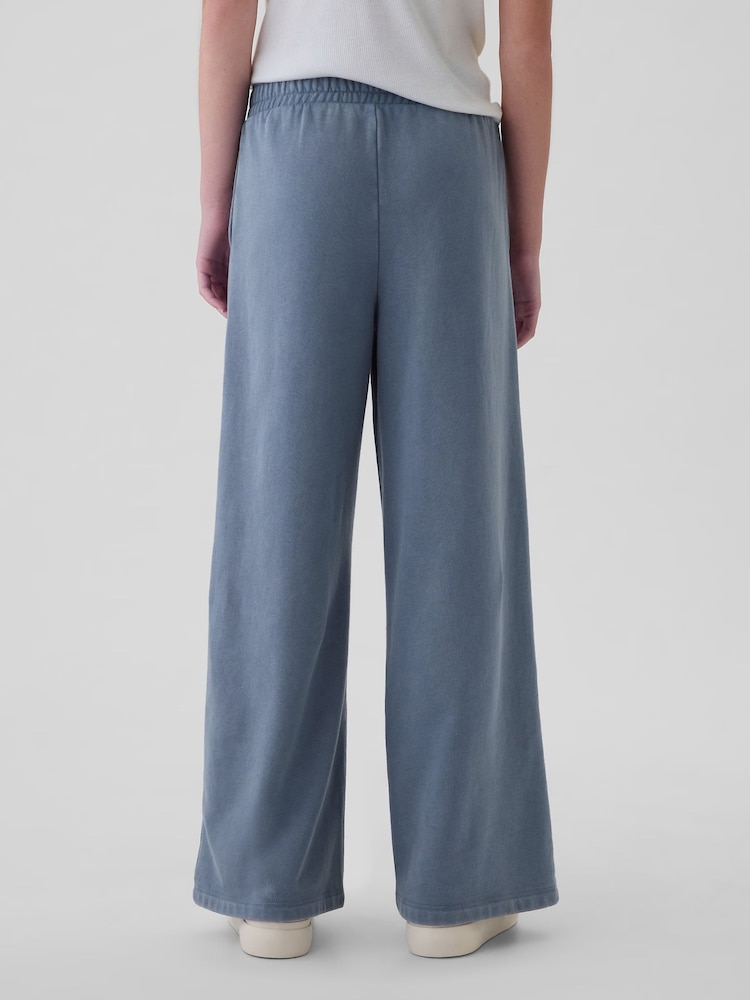 Gap Blue Vintage Soft Wide Leg Joggers (4-13yrs) - Image 2 of 5