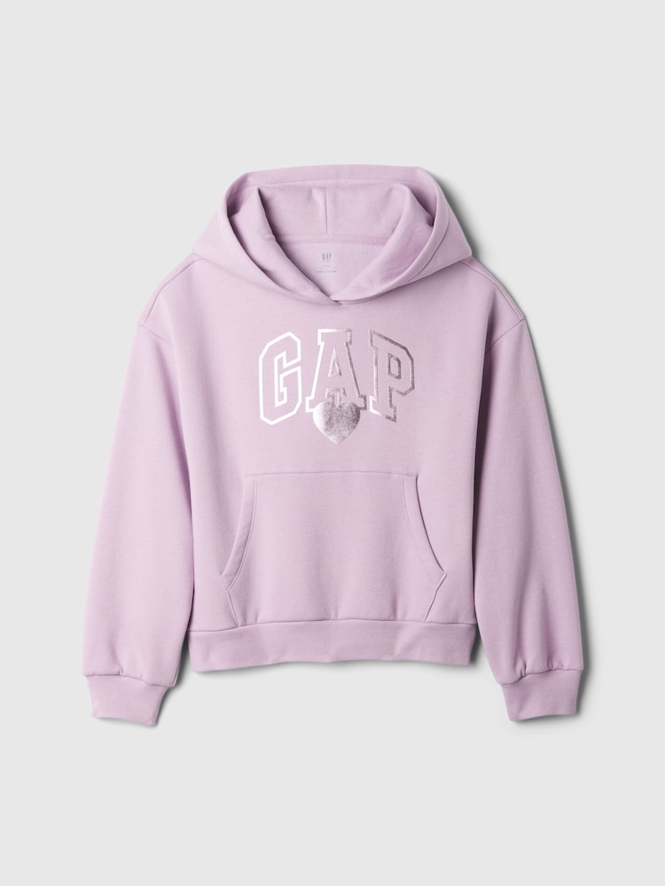 Gap Purple Logo Graphic Hoodie (4-13yrs) - Image 2 of 4