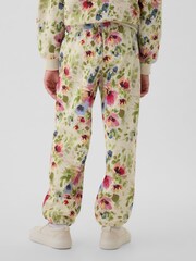 Gap Cream Floral Logo Joggers (4-13yrs) - Image 2 of 5