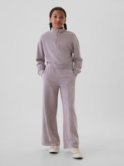 Paars - Gap vintage zachte cropped trui met rits (4 - 13 jr) - Image 3 of 5