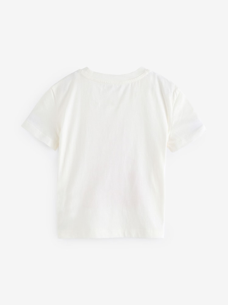 Gap White Brannan Bear Logo T-Shirt (4-13yrs) - Image 2 of 4 Gap White Brannan Bear Logo T-Shirt (4-13yrs) - Image 2 of 4