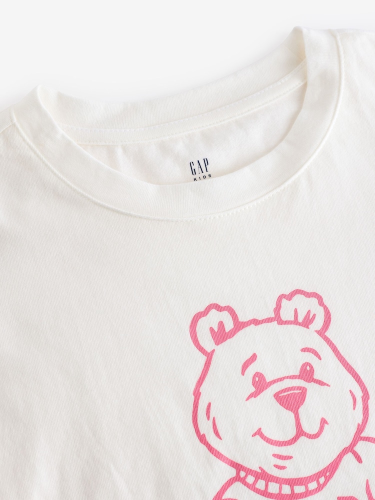 Gap White Brannan Bear Logo T-Shirt (4-13yrs) - Image 4 of 4 Gap White Brannan Bear Logo T-Shirt (4-13yrs) - Image 4 of 4