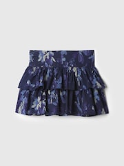 Gap Blue Floral Ruffle Skort (4-13yrs) - Image 3 of 3