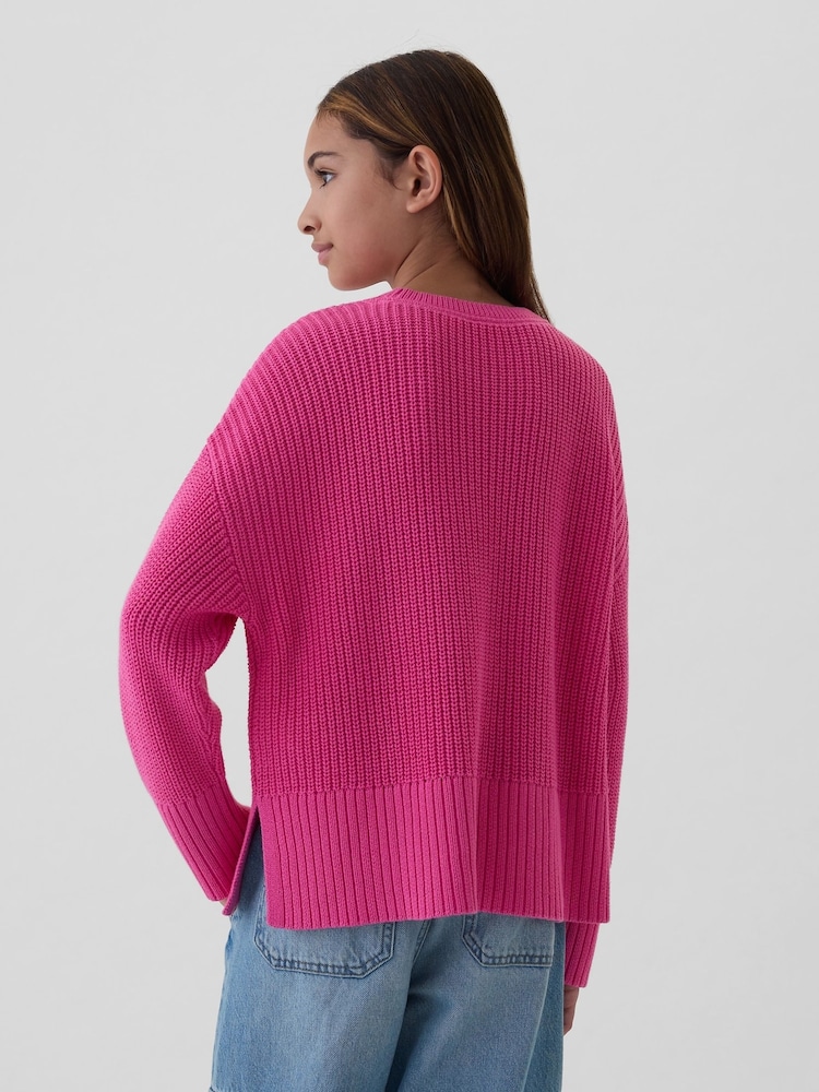 Gap Pink Oversized Jumper (4-13yrs) - Image 2 of 4 Gap Pink Oversized Jumper (4-13yrs) - Image 2 of 4
