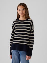 Gap Blue Stripe Oversized Jumper (4-13yrs) - Image 1 of 5