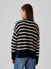 Gap Blue Stripe Oversized Jumper (4-13yrs) - Image 2 of 5