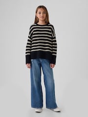 Gap Blue Stripe Oversized Jumper (4-13yrs) - Image 3 of 5