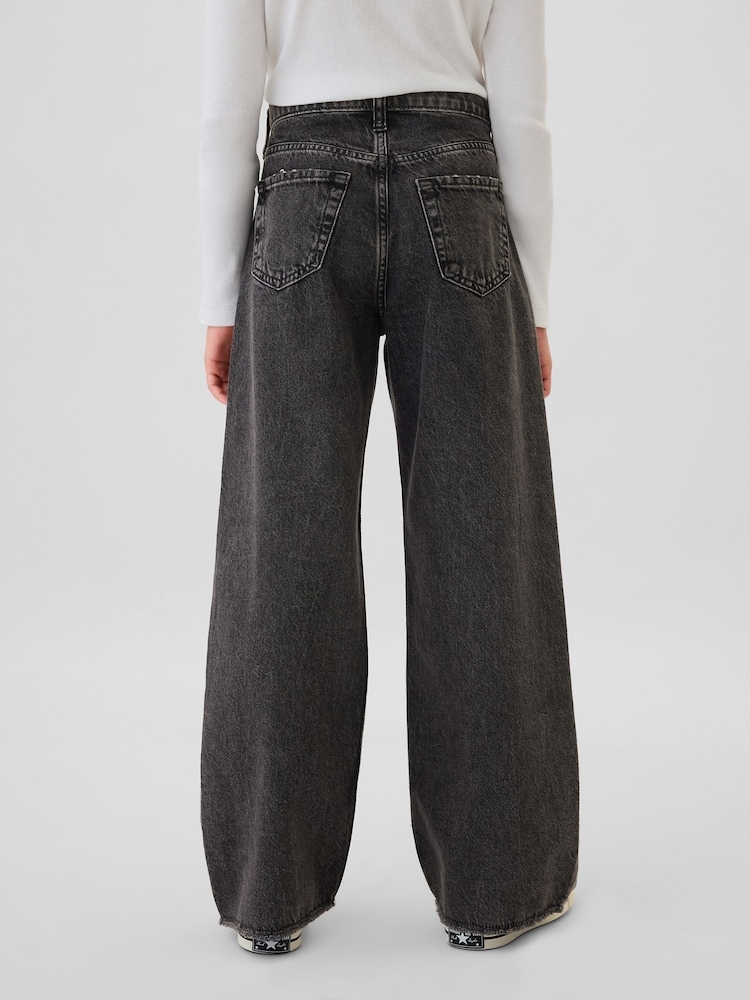 Gap Black Low Waisted Wide Leg Jeans (5-13yrs) - Image 2 of 6