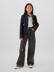 Gap Black Low Waisted Wide Leg Jeans (5-13yrs) - Image 3 of 6