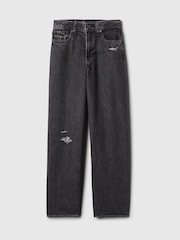 Gap Black Low Waisted Wide Leg Jeans (5-13yrs) - Image 4 of 6