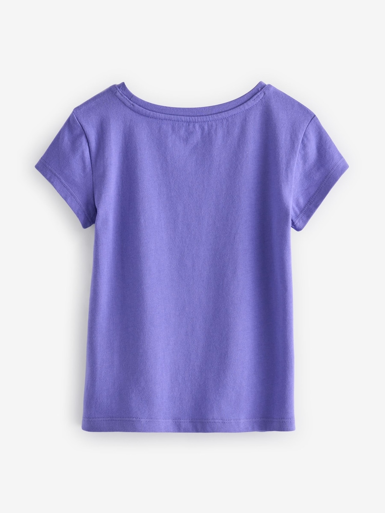 Gap Purple Logo Graphic Short Sleeve Crew Neck T-Shirt (4-13yrs) - Image 2 of 4