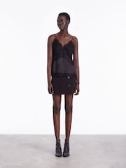 The Kooples Black Lace Vest Top - Image 2 of 7