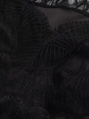 The Kooples Black Lace Vest Top - Image 7 of 7