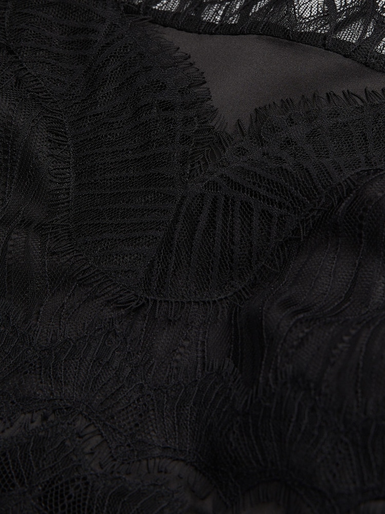 The Kooples Black Lace Vest Top - Image 7 of 7