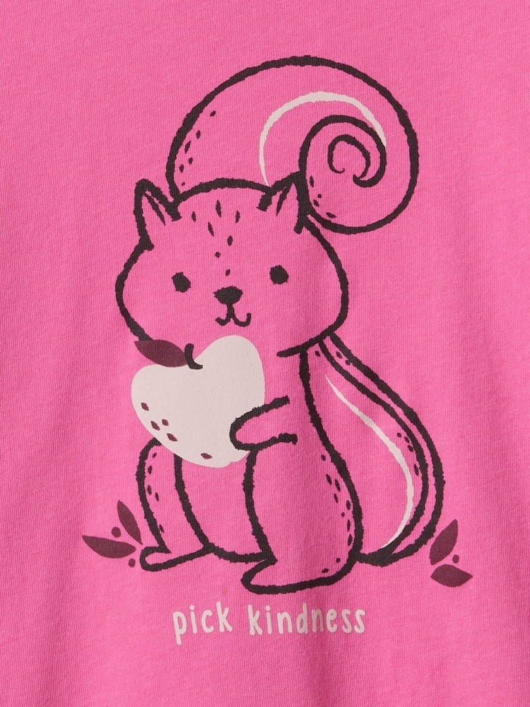 Gap Pink Long Sleeve Logo Graphic T-Shirt (6mths-5yrs) - Image 3 of 3