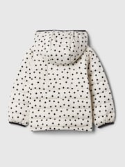 Gap Black/White Polka Dot Cold Control Puffer Jacket (6mths-5yrs) - Image 2 of 4