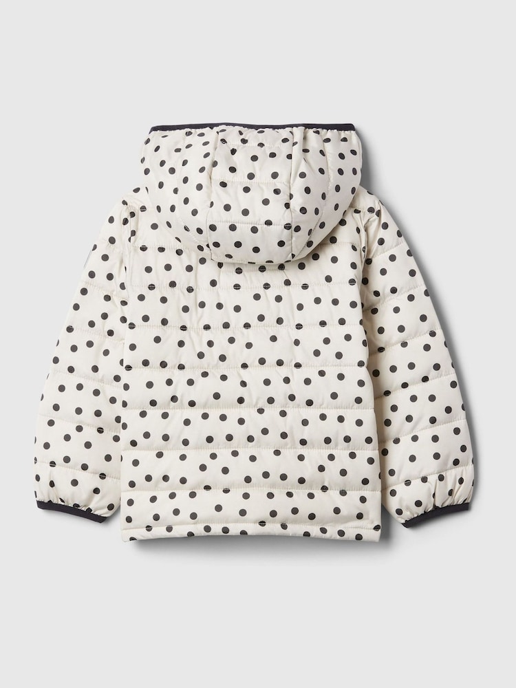 Gap Black/White Polka Dot Cold Control Puffer Jacket (6mths-5yrs) - Image 2 of 4
