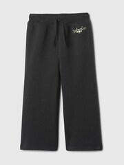 Gap Black Halloween Cat Logo Wide-Leg Pull On Trousers (6mths-5yrs) - Image 1 of 3