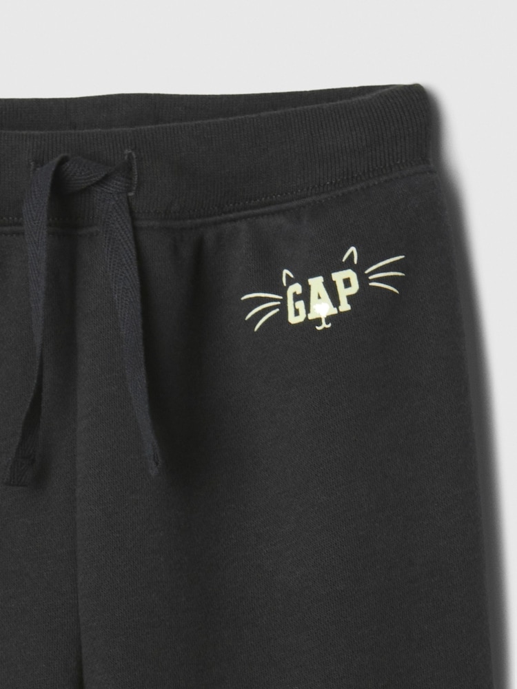 Gap Black Halloween Cat Logo Wide-Leg Pull On Trousers (6mths-5yrs) - Image 3 of 3