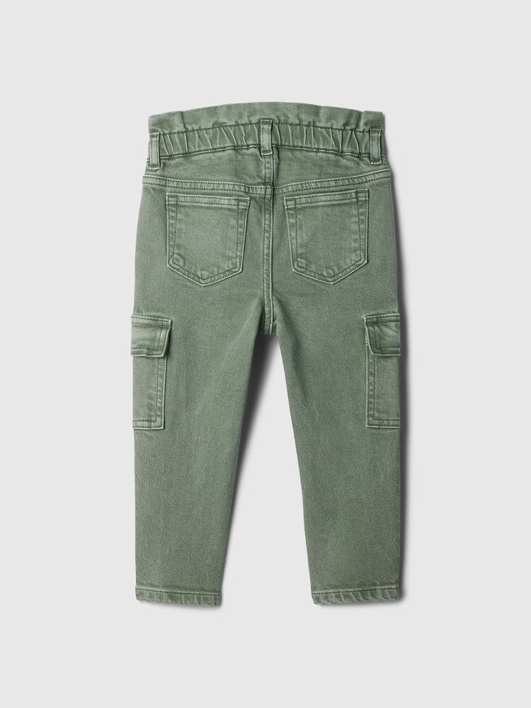 Gap Green Just Like Mom Ruffle Cargo Jeans (6mths-5yrs) - Image 2 of 2