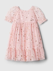 Gap Pink Metallic Tulle Dress (6mths-5yrs) - Image 1 of 1