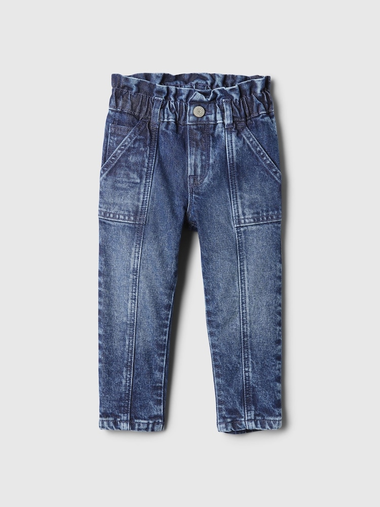 Gap Blue Ruffle Mom Jeans (6mnths-5yrs) - Image 1 of 3