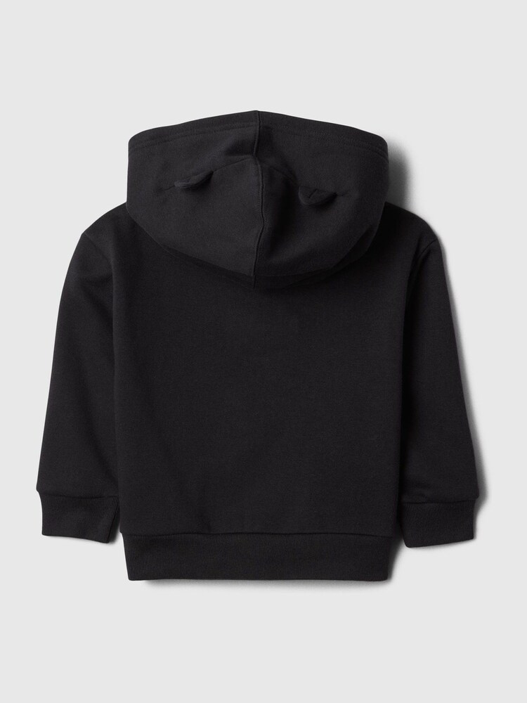 Gap Black Halloween Cat Logo Graphic Pullover Hoodie (6mths-5yrs) - Image 2 of 2