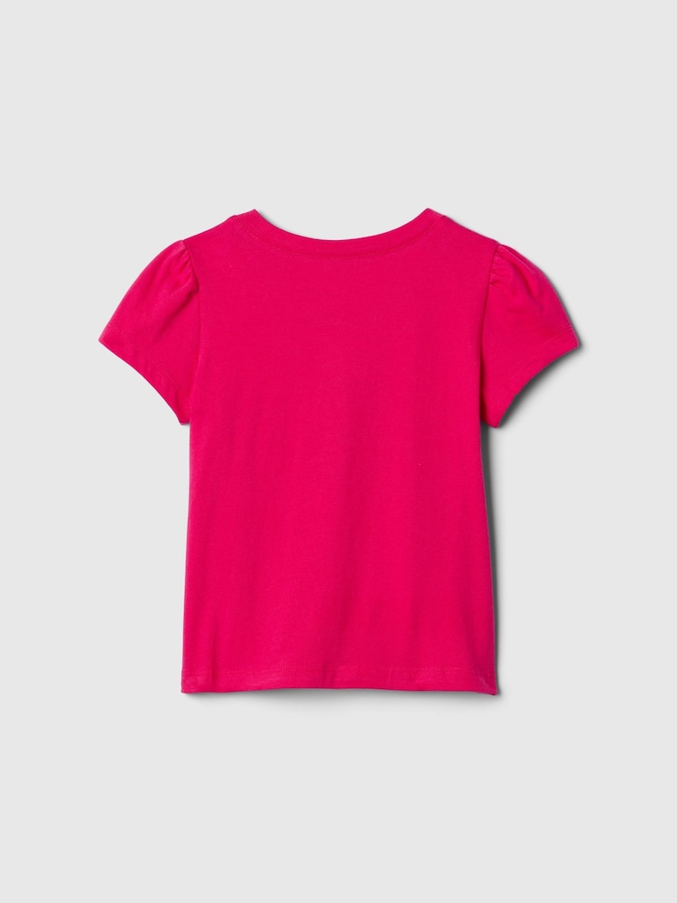 Gap Pink Brannan Bear Logo Short Sleeve Crew Neck T-Shirt (6mths-5yrs) - Image 2 of 3