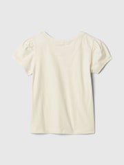 Gap Cream Brannan Bear Logo Short Sleeve Crew Neck T-Shirt (6mths-5yrs) - Image 2 of 2