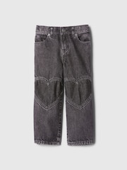 Gap Black Pull On Wide Jeans (6mths-5yrs) - Image 1 of 4