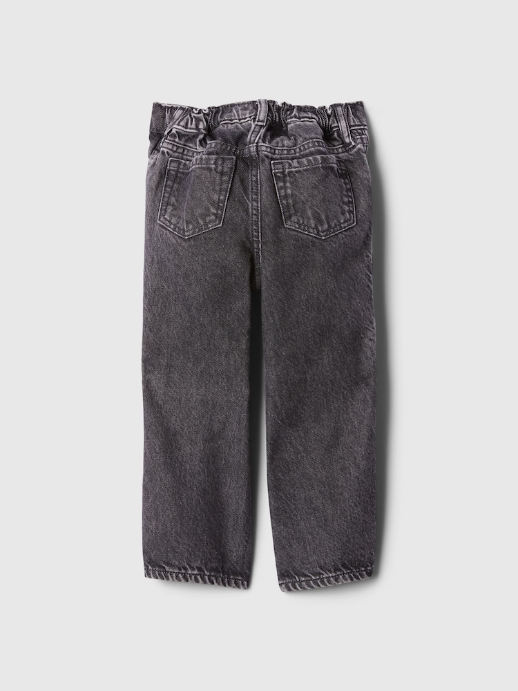 Gap Black Pull On Wide Jeans (6mths-5yrs) - Image 2 of 4