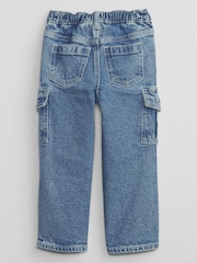 Gap Blue Wide Leg Cargo Jeans (6mths-5yrs) - Image 3 of 5