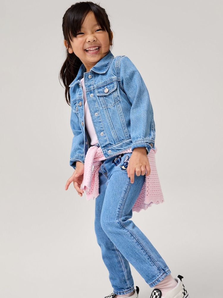 Gap Blue Minnie Mouse Disney Embroidered Mom Jeans (6mths-5yrs) - Image 1 of 4