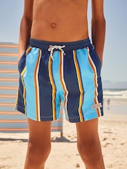 Blue Shorts Stripe Swim Shorts (3-16yrs) - Image 1 of 7