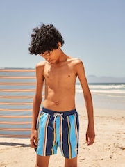 Blue Shorts Stripe Swim Shorts (3-16yrs) - Image 2 of 7