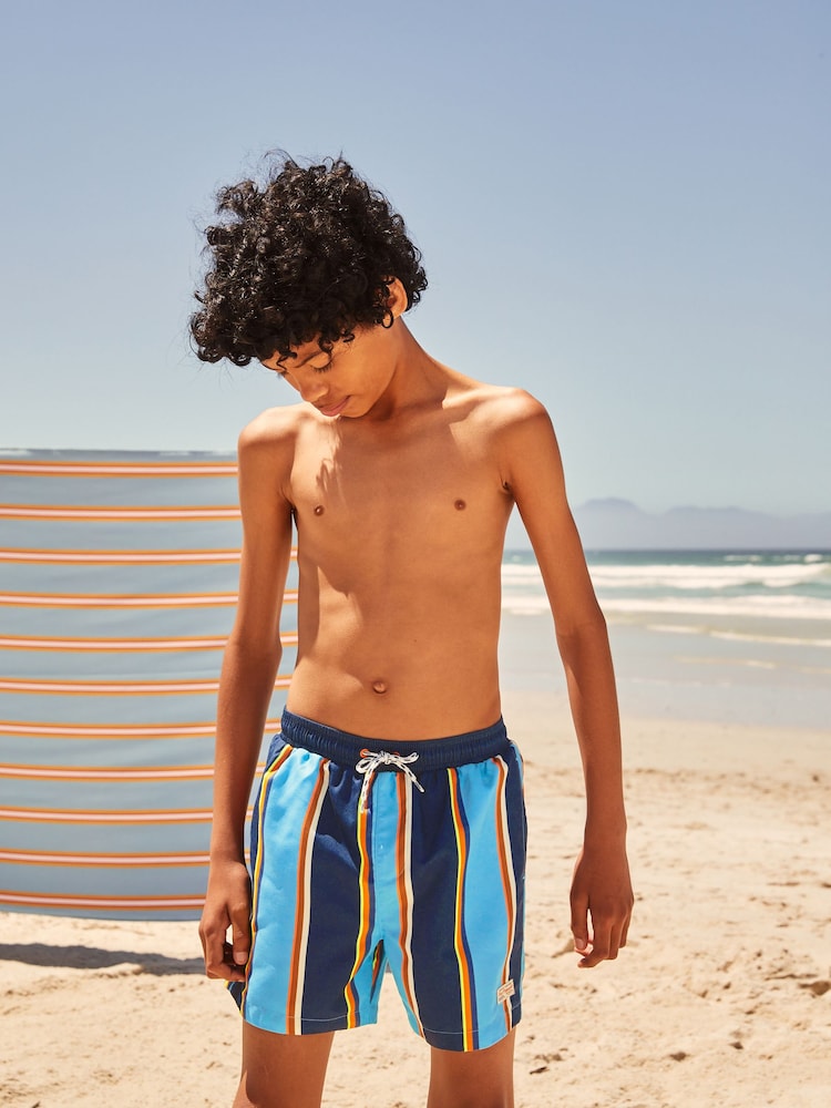 Blue Shorts Stripe Swim Shorts (3-16yrs) - Image 2 of 7