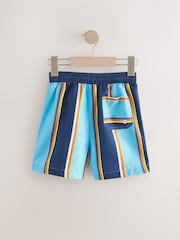 Blue Shorts Stripe Swim Shorts (3-16yrs) - Image 5 of 7
