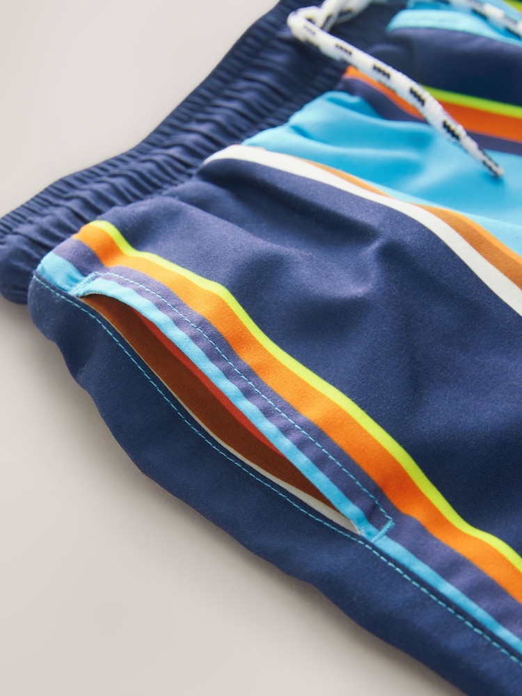 Blue Shorts Stripe Swim Shorts (3-16yrs) - Image 7 of 7
