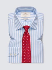 Hawes & Curtis Blue Bold Stripe 100% Cotton Shirt - Image 1 of 3