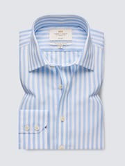 Hawes & Curtis Blue Bold Stripe 100% Cotton Shirt - Image 2 of 3