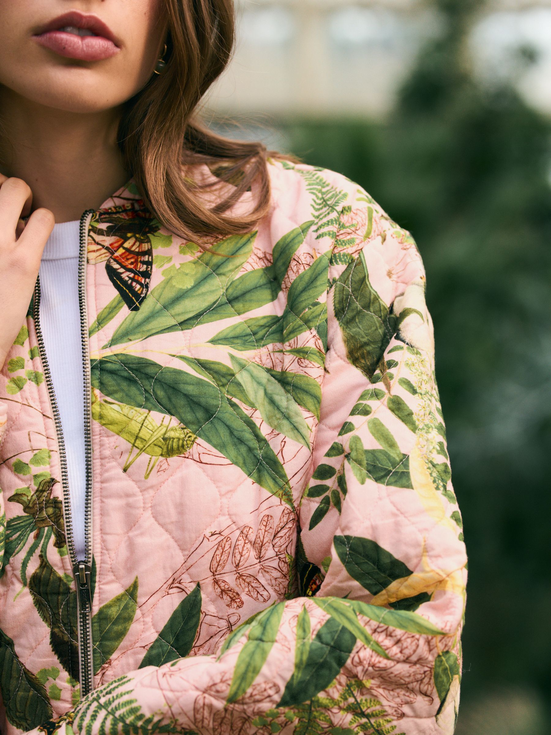 ジャケット・アウター botanical jacquard back ribbon jacket ジャケット・アウター botanical jacquard back ribbon jacket