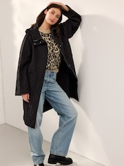 Black Shower Resistant Lightweight Jacket - Image 1 of 7