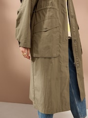 Khaki Green Shower Resistant Parka - Image 5 of 8
