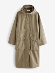 Khaki Green Shower Resistant Parka - Image 6 of 8