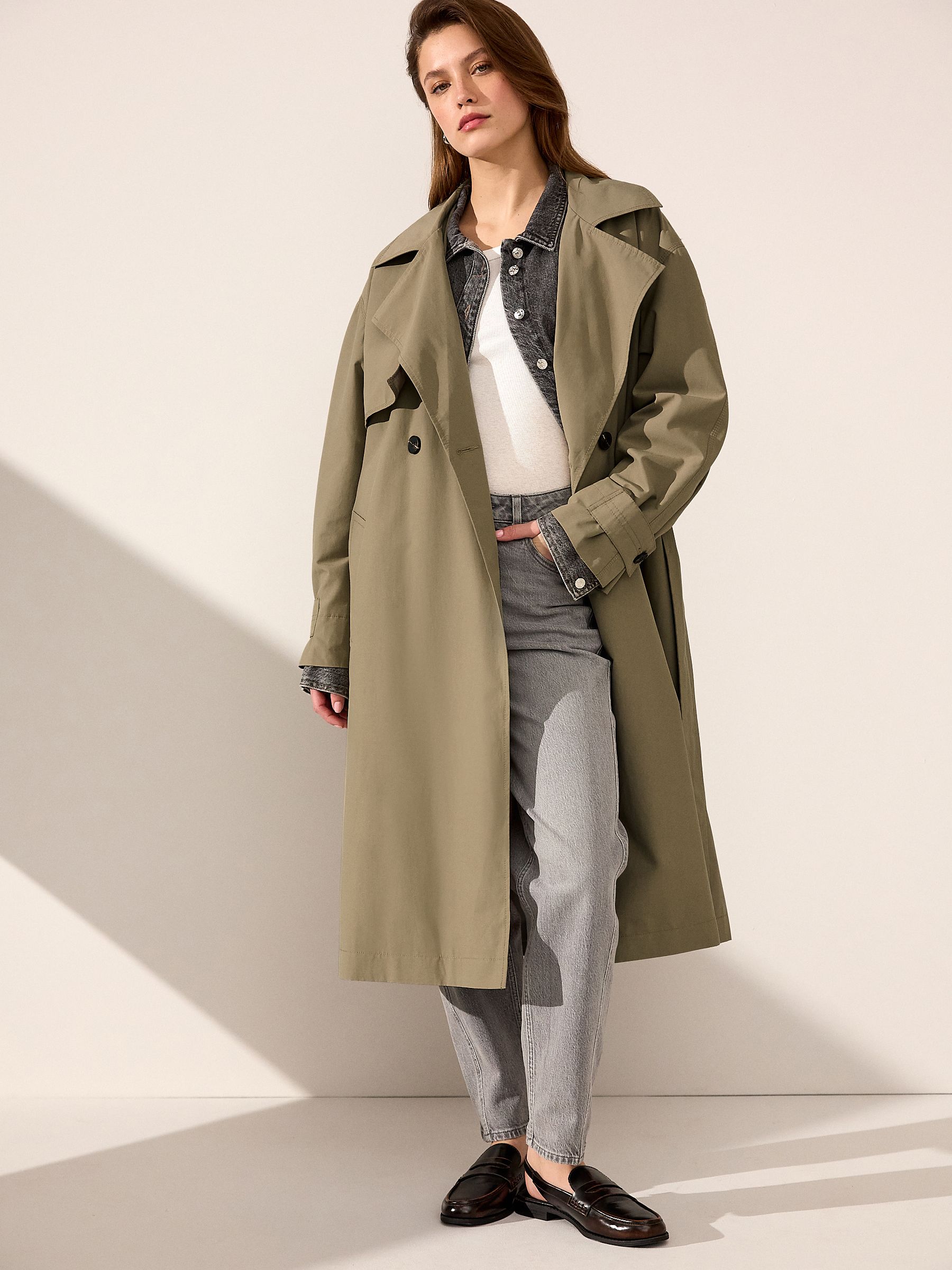Buy Khaki Green Shower Resistant Trench Coat from Next Australia Buy Khaki Green Shower Resistant Trench Coat from Next Australia