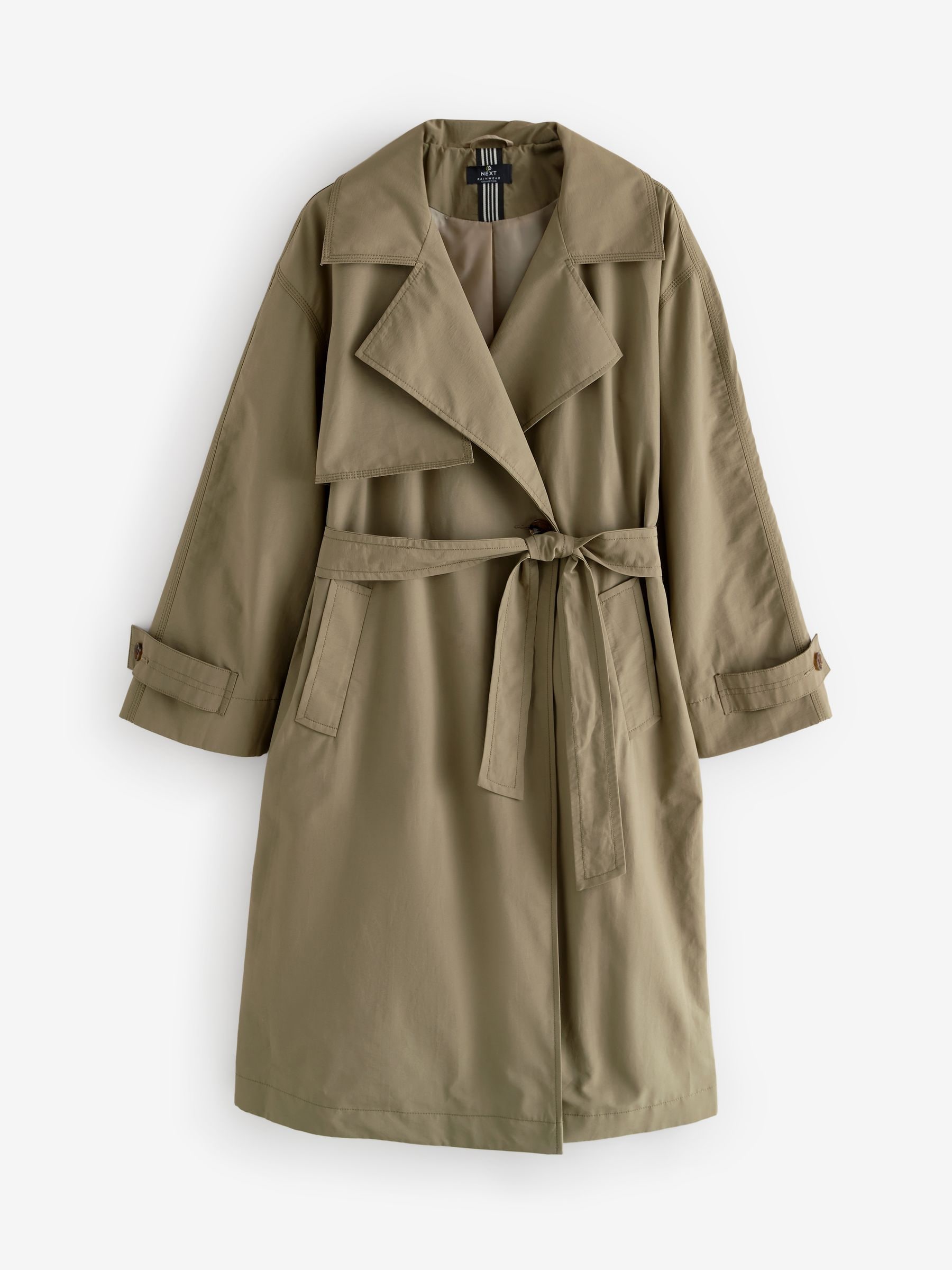 Buy Khaki Green Shower Resistant Trench Coat from Next USA
