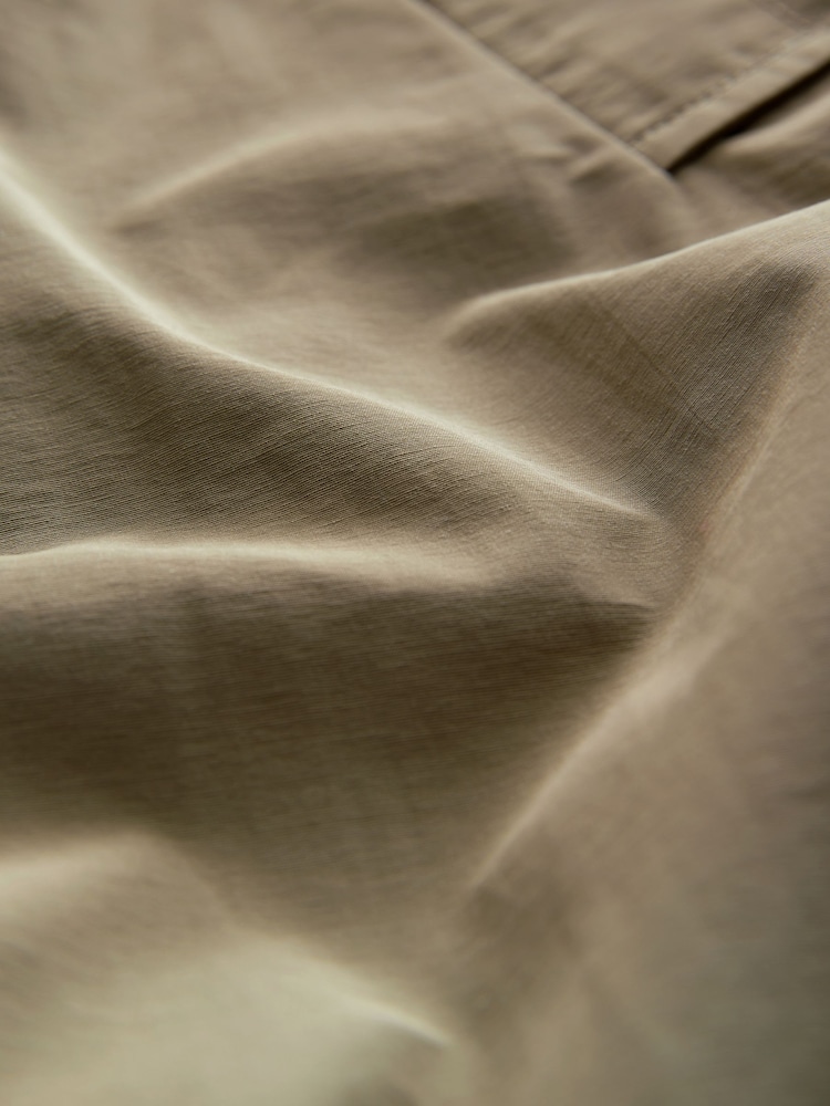Khaki Green Shower Resistant Trench Coat - Image 6 of 8