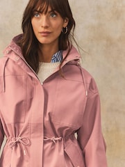Rose Pink Shower Resistant Parka Jacket - Image 4 of 7