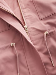Rose Pink Shower Resistant Parka Jacket - Image 6 of 7