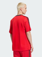 adidas Originals Red Adicolor Jacquard Jersey T-Shirt - Image 2 of 6